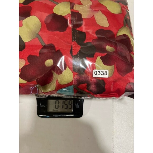 Ann Trinity Women's Red Floral Denim Jacket Colorful Artsy Size Medium - Picture 12 of 12